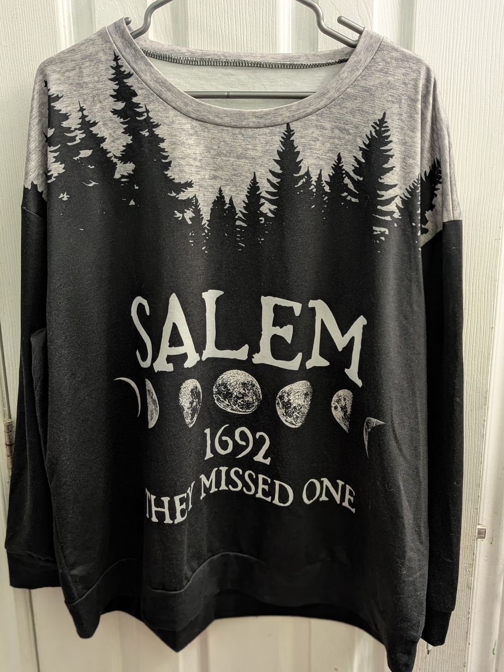 Salem Graphic Long-Sleeve Shirt - Black/Grey